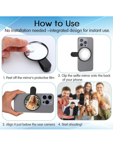 Espejo Selfie Clip Heclia Universal para Teléfono Móvil