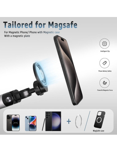 Soporte de Piso Magnético Arsoer AB-13L2P para Teléfonos