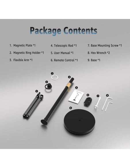 Soporte de Piso Magnético Arsoer AB-13L2P para Teléfonos