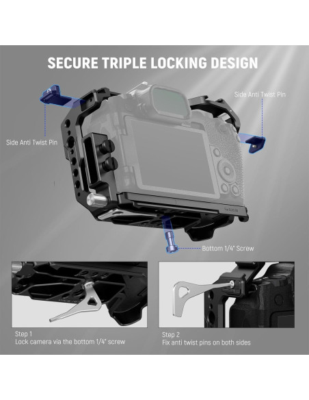 Jaula de Cámara NEEWER para Canon R8 - Aluminio, Ligera y Segura