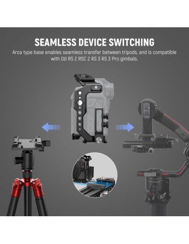 Jaula de Cámara NEEWER para Canon R8 - Aluminio, Ligera y Segura