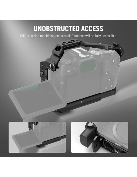 Jaula de Cámara NEEWER para Canon R8 - Aluminio, Ligera y Segura