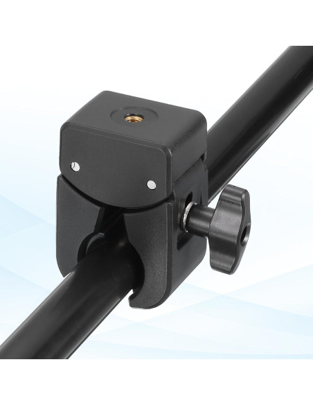 Abrazadera de Resorte PATIKIL 1/4" Macho Metal Negro 6 cm