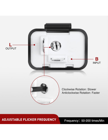 Relé Intermitente Electrónico Nilight 2 Pines 12V Ajustable