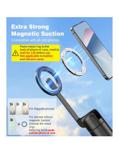 Trípode Magnético para iPhone Umaakyat CX609 68cm Plegable 2