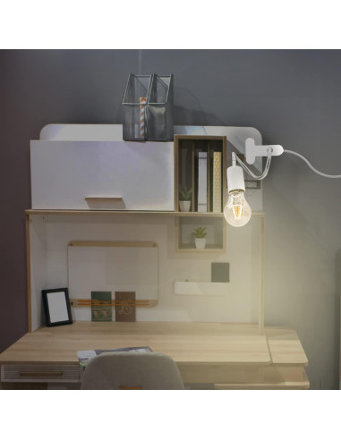 Portalámparas de Clip FEYAIM 2PCS Flexibles Luz Nocturna