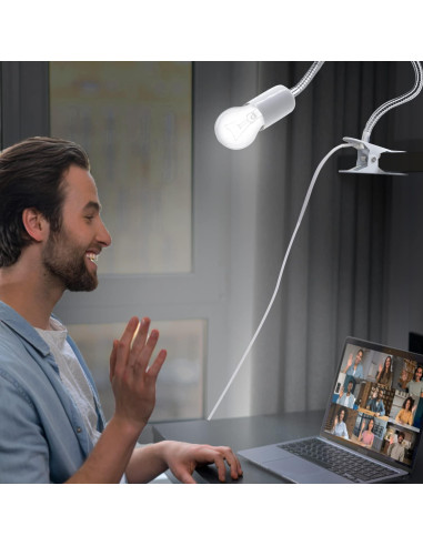 Portalámparas de Clip FEYAIM 2PCS Flexibles Luz Nocturna