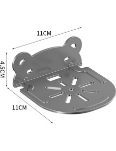 Soporte de Cámara de Seguridad SAMIDEA L Negro - Ajuste Universal 2