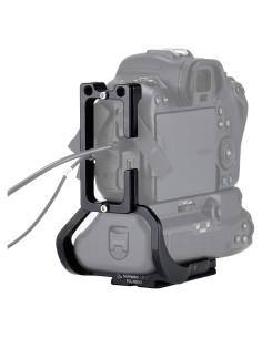 Soporte en L para cámara EOS R5/R6 con empuñadura BG-R10