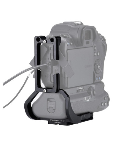 Soporte en L para cámara EOS R5/R6 con empuñadura BG-R10