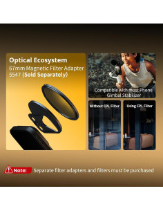 Funda FilMov SmallRig para iPhone 17 Pro Max, Negro, 5551 2