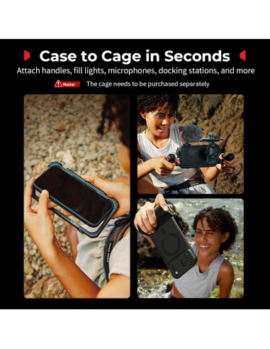 Funda FilMov SmallRig para iPhone 17 Pro Max, Negro, 5551