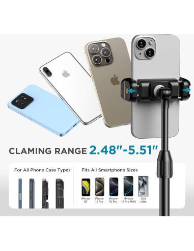 Soporte Telescópico para Webcam InnoGear WTS29 con Soporte para Teléfono