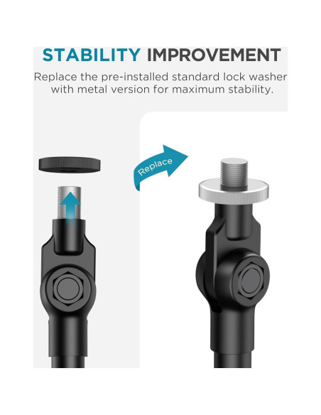 Soporte Telescópico para Webcam InnoGear WTS29 con Soporte para Teléfono