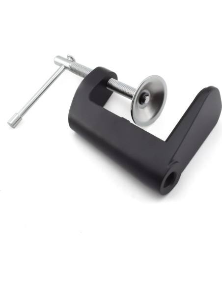 Abrazadera de Montaje en Mesa Tipo C Aluminio Negro 5.5 cm