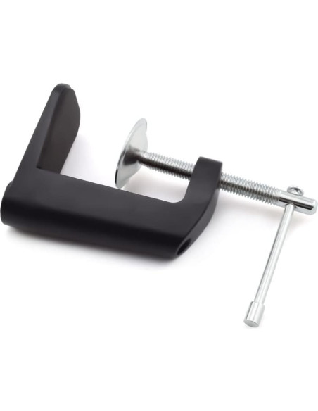 Abrazadera de Montaje en Mesa Tipo C Aluminio Negro 5.5 cm