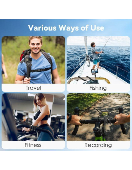 Abrazadera Montaje Flexible Gamiity para GoPro e Insta360