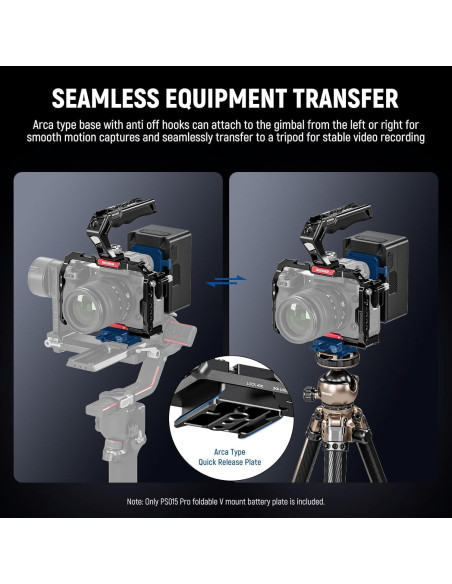 Placa de Batería V NEEWER PS015 Pro con Paño de Limpieza