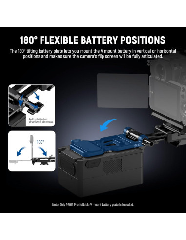 Placa de Batería V NEEWER PS015 Pro con Paño de Limpieza