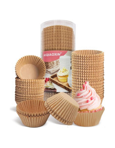 500 Forros de Cupcake Bake Choice Naturales 5 cm Antiadherentes