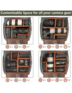 Mochila para Cámara Profesional Bolosta Camuflaje 14L 2