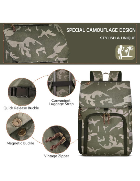 Mochila para Cámara Profesional Bolosta Camuflaje 14L