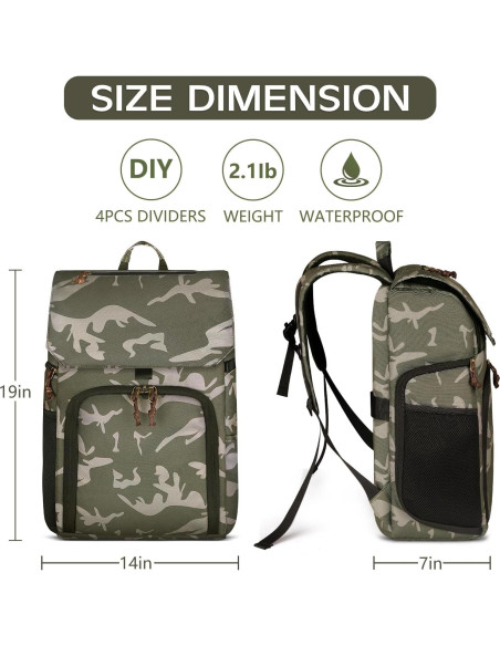 Mochila para Cámara Profesional Bolosta Camuflaje 14L