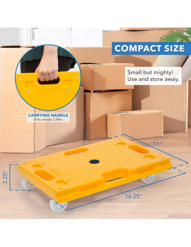Carro Rodante Portátil Mount-It! MI-926, 99.79 kg, Amarillo