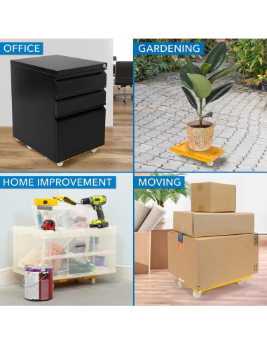 Carro Rodante Portátil Mount-It! MI-926, 99.79 kg, Amarillo