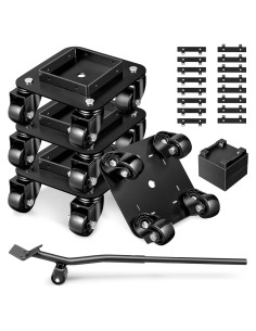 Dolly de Muebles KEDSUM 680kg con Ruedas Giratorias - Juego de 4