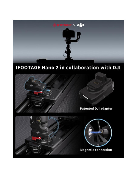 Deslizador de Cámara Motorizado IFOOTAGE Shark Slider Nano II-66cm