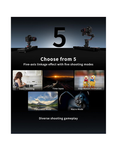 Deslizador de Cámara Motorizado IFOOTAGE Shark Slider Nano II-66cm