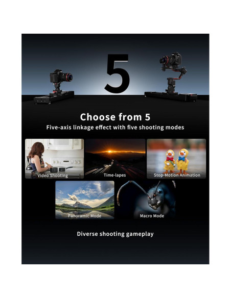 Deslizador de Cámara Motorizado IFOOTAGE Shark Slider Nano II-66cm