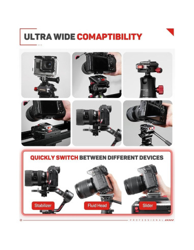 Deslizador de Cámara Motorizado IFOOTAGE Shark Slider Nano II-66cm