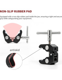 Abrazadera de Montaje RAYWOWO 23 cm Ajustable para Cámara 2