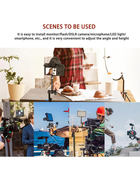 Brazo Mágico Ajustable Lanxire 14.3cm para Cámara y Luz LED