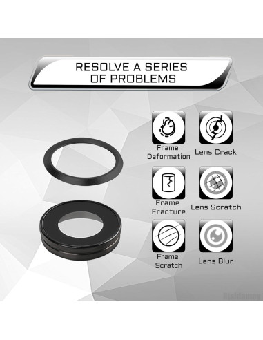 Cristal de Lente de Cámara para iPhone 8 con Marco y Herramientas