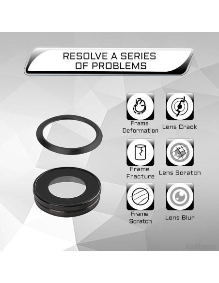 Cristal de Lente de Cámara para iPhone 8 con Marco y Herramientas