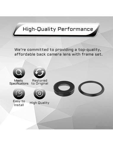 Cristal de Lente de Cámara para iPhone 8 con Marco y Herramientas