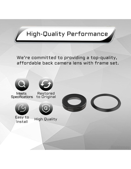 Cristal de Lente de Cámara para iPhone 8 con Marco y Herramientas