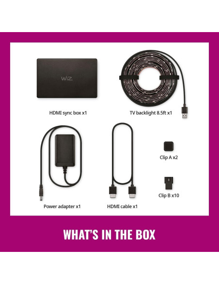 Caja de Sincronización HDMI WiZ para TV 55-65" - 4K 60Hz Caja de Sincronización HDMI WiZ para TV 55-65" - 4K 60Hz