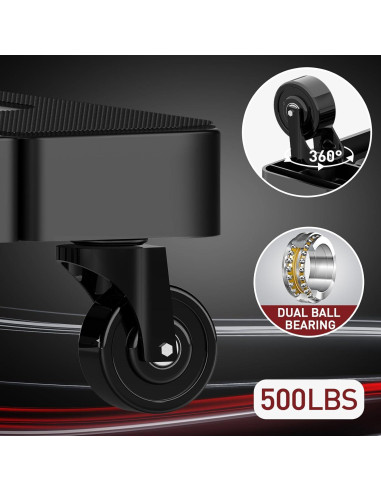Carro de Mano Plegable SOLEJAZZ 500 lbs Negro Portátil