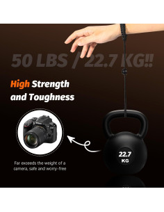 Correa de Muñeca para Cámara Amazear - Soporta 22.68 kg 2