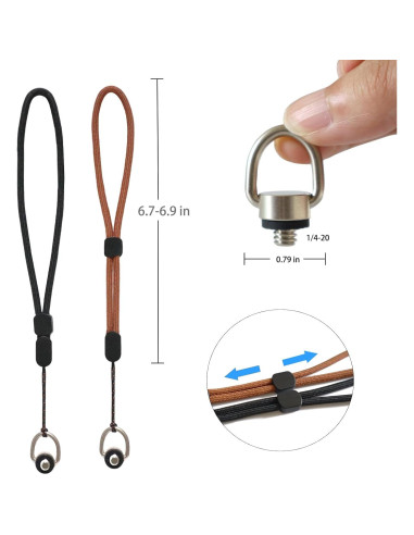 Paquete de 2 correas de muñeca ajustables para cámara Insta360 y DJI