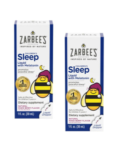 Zarbee's Naturals Líquido para Sueño Infantil con Melatonina 29.57 ml - Paquete de 2