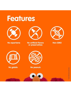 Gummies Probioticos Veganos Sesame Street para Niños 50 Unidades 2