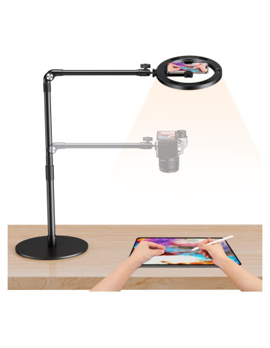 Soporte de Teléfono Overhead Elitehood con Luz Anillo 25.4 cm