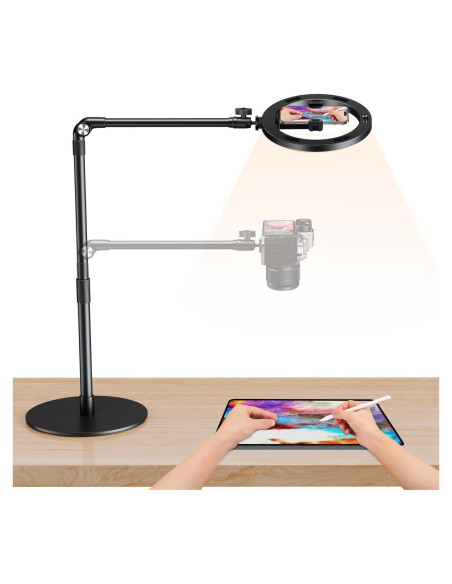 Soporte de Teléfono Overhead Elitehood con Luz Anillo 25.4 cm