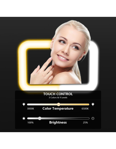 Anillo de Luz Selfie PIOENIMAGE con Trípode Extensible 25-138cm