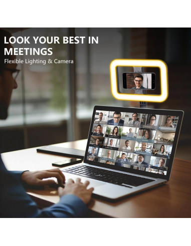 Anillo de Luz Selfie PIOENIMAGE con Trípode Extensible 25-138cm